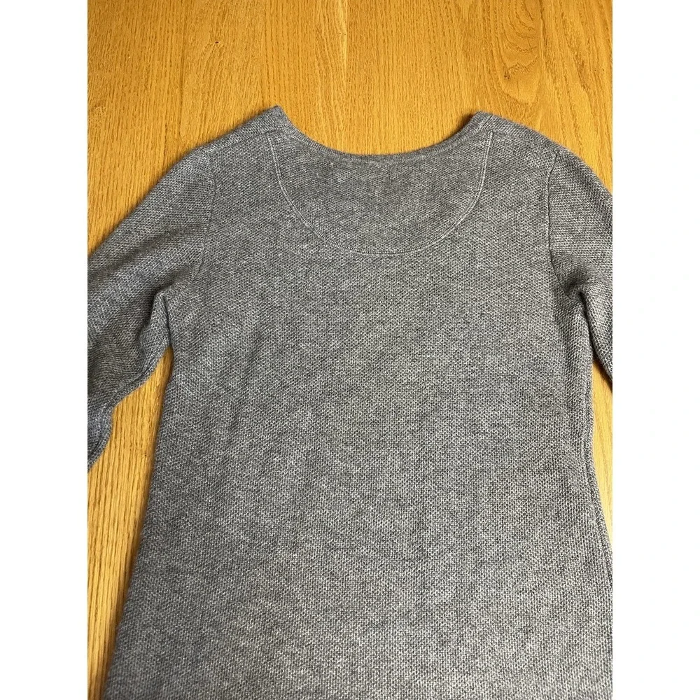 Cynthia Rowley NY 2-PLY 100% Cashmere Luxurious Lounge Gray Tunic Sweater Medium